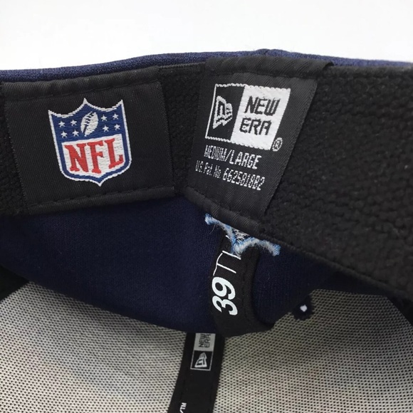 NEW ERA Tennessee Titans 39THIRTY NFL Sideline Flex Hat Navy Size M/L*NEW* - Picture 6 of 7